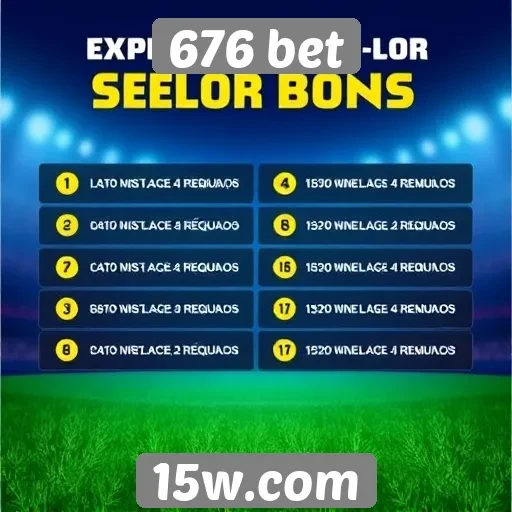 Pontuação e bônus disponíveis no 676 bet